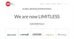 Desktop Screenshot of globalbrandsinternational.com